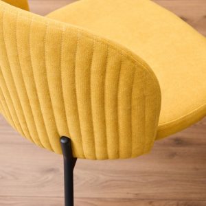 shelly_senape6 Sedia Shelly in Tessuto Senape con Gambe Nere