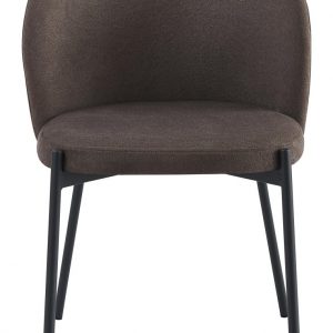 shelly_tabacco1 Sedia Shelly in Tessuto Tabacco con Gambe Nere