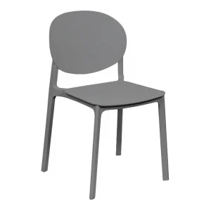 Sedia Eloise in polipropilene grigio