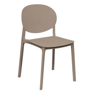 Sedia Eloise in polipropilene tortora