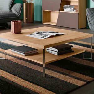 Tavolino in legno e metallo DOUBLE