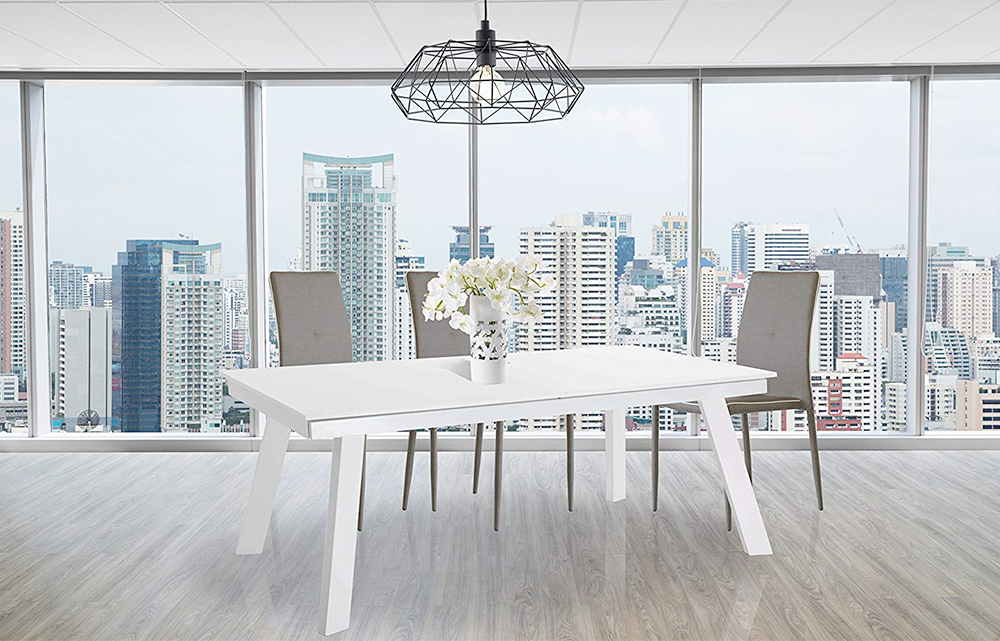 tavolo_adige_dotolo_mobili Tavolo ADIGE allungabile con struttura in metallo laccato bianco