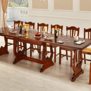 Tavolo Rettangolare CUORE allungabile in elgno  180 x 85