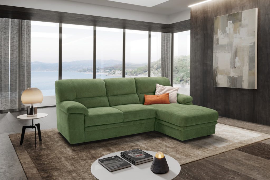 Divano TERRY Angolare con carrello funzione letto. Varie colorazioni