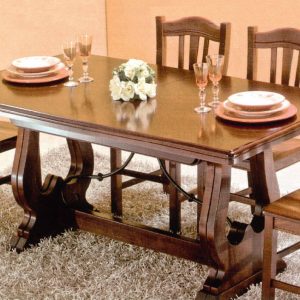 Tavolo Rettangolare CUORE allungabile in elgno  180 x 85