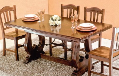 Tavolo Rettangolare CUORE allungabile in elgno  180 x 85