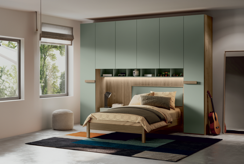 cameretta_moderna_-letto-maxi_dotolo_mobili_104___01 Cameretta a Ponte 6 Ante con Letto da 120 cm – Soluzione Salvaspazio Completa