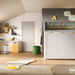Cameretta Moretti Compact K109 a Soppalco Level Smart