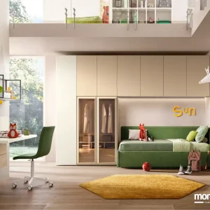 Cameretta Moretti Compact K111 con Divano Letto