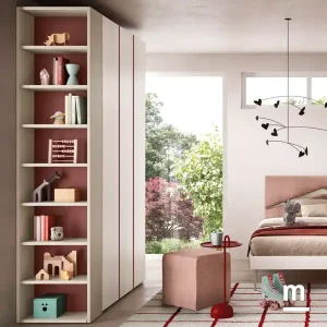 Cameretta Moretti Compact K115 con Letto Imbottito
