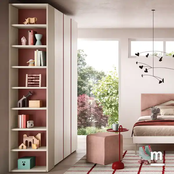 Cameretta Moretti Compact K115 con Letto Imbottito