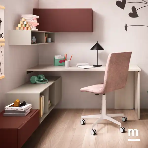 Cameretta Moretti Compact K115 con Letto Imbottito