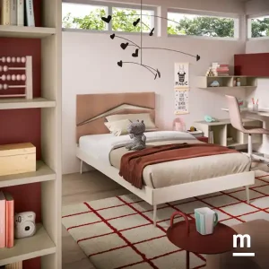 Cameretta Moretti Compact K115 con Letto Imbottito