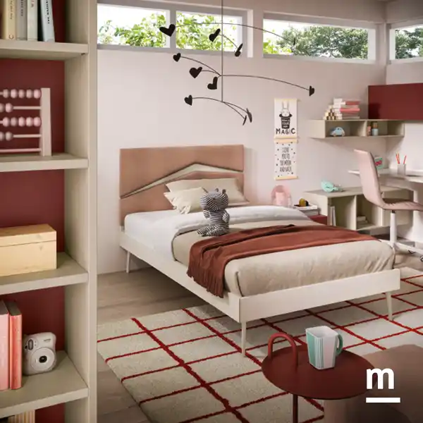 Cameretta Moretti Compact K115 con Letto Imbottito