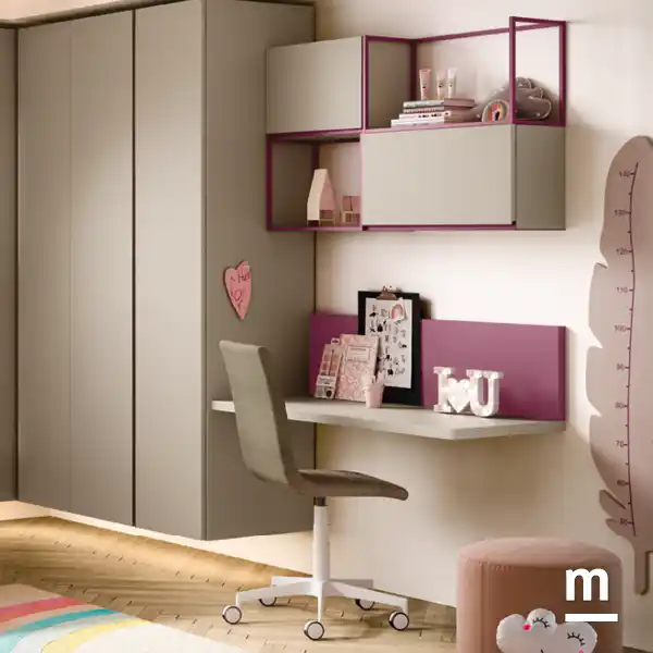 Cameretta Moretti Compact K116 con Armadio Sospeso Fly