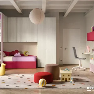 Cameretta Moretti Compact K119 con Ponte e Libreria