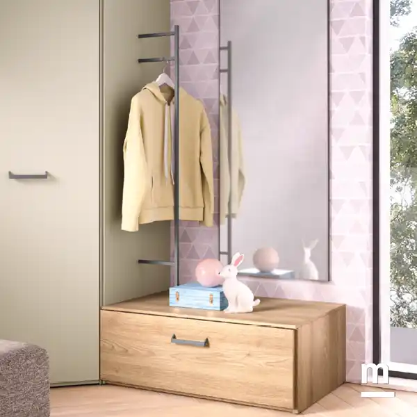 Cameretta Moretti Compact K122 con Cabina Armadio e Ponte