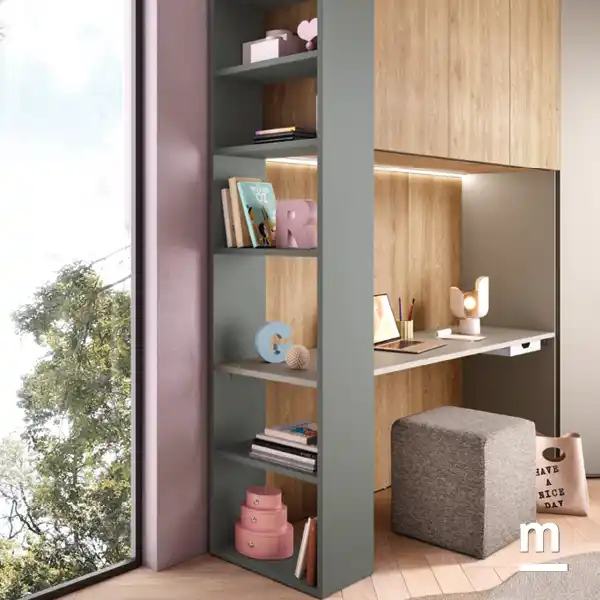 Cameretta Moretti Compact K122 con Cabina Armadio e Ponte