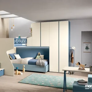 Cameretta Moretti Compact K123 con Soppalco Concept