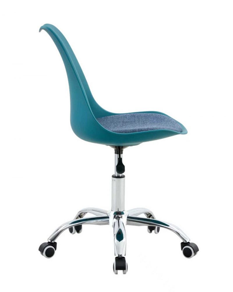 113/01 Sedia da scrivania blu avio con pistoncino a gas