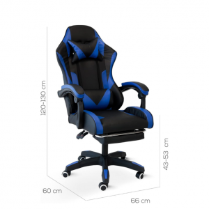 18-1-1000x792 148/02 Poltrona Gaming Blu e Nera