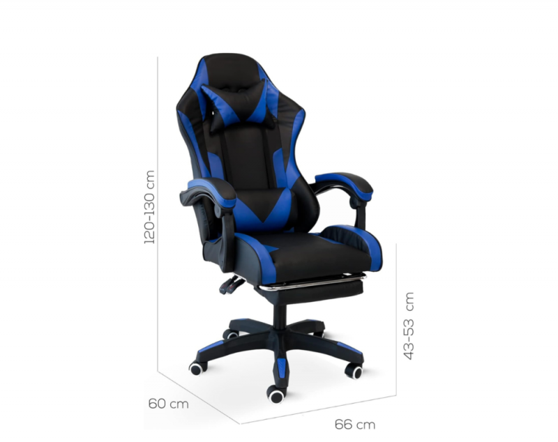 18-1-1000x792 148/02 Poltrona Gaming Blu e Nera