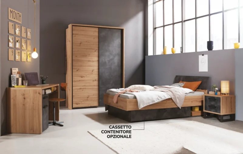 cameretta-completa-lafabrica-letto-una-piazza-e-mezza-dotolo-mobili Cameretta Completa Lafabrica con Letto 1 Piazza e Mezza – Art. 109/02