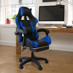 poltrona-gaming-blu-nera-dotolo-mobili Poltrona da gaming blu e nera ergonomica Dotolo Mobili