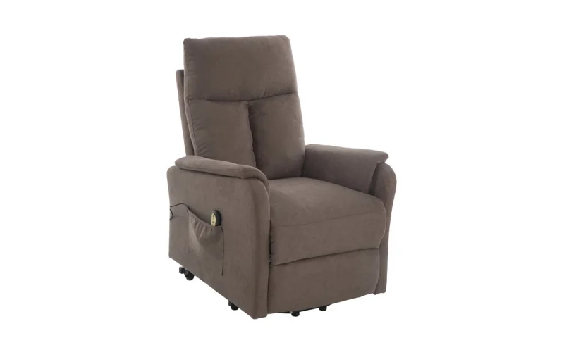poltrona-relax-elettrica-1-motore-funzione-lift-tessuto-marrone-dotolo-mobili 144/04 Poltrona relax elettrica 1 motore con funzione lift