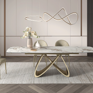 Art.2300DF2107-1C-scaled Art. 60/01 Tavolo Allungabile Infinity in Ceramica Calacatta Marble