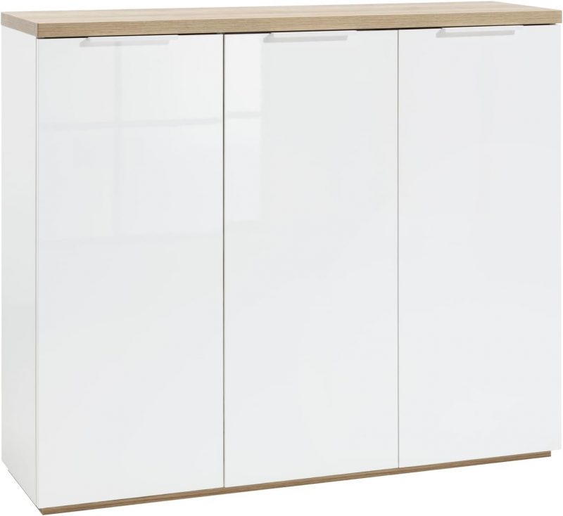 513HT2IutLL._AC_SL1500_ 155/05 Scarpiera della Linea MUNDI con 3 Ante, cm 120x36x103h